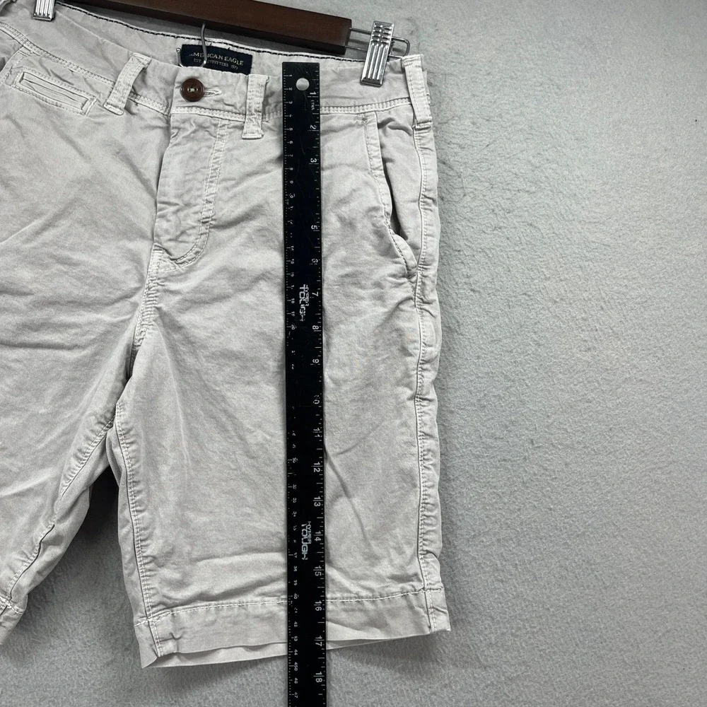 American Eagle Shorts Men 26 Khaki Gray Classic Next Level Flex Stretch Casual